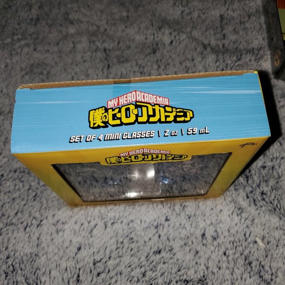 Just Funky Funimation My Hero Academia Set of 4 Shot Glasses, New in Box - Picture 2 of 6